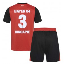 Bayer Leverkusen Piero Hincapie #3 Hjemmedraktsett Barn 2024-25 Kortermet (+ korte bukser)